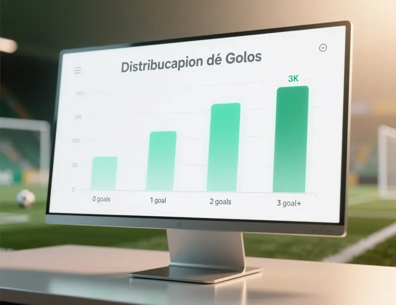 Tabela de an&aacute;lise estat&iacute;stica com gr&aacute;ficos de barras mostrando distribui&ccedil;&atilde;o de golos por jogo