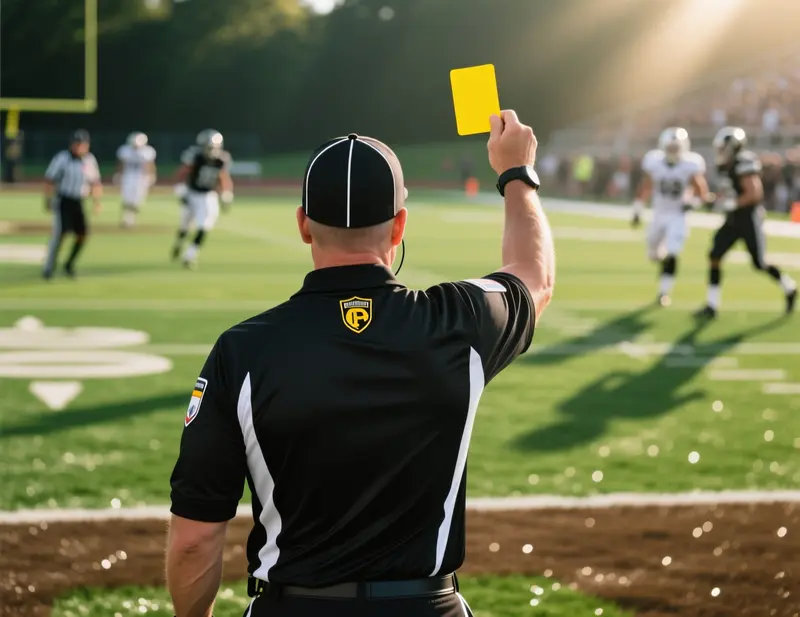 &Aacute;rbitro de futebol a mostrar cart&atilde;o amarelo durante um jogo da Liga portuguesa